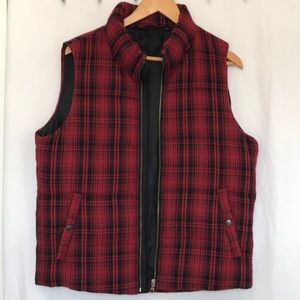 Uniqlo Flannel Puffer Vest